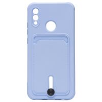 Чехол для Huawei P Smart 2019, Honor 10 Lite (HRY-LX1) силиконовый с картхолдером №4 <светло-фиолетовый> ― Оптовый PromiseMobile