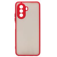 Чехол для Huawei Nova Y70, Y71 (MGA-LX9N) пластиковый с окантовкой <красный> ― Оптовый PromiseMobile