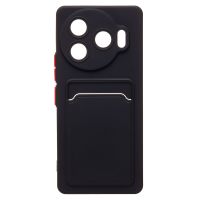 Чехол для Tecno Camon 30 Pro 5G (CL8) силиконовый с картхолдером №9 <черный> ― Оптовый PromiseMobile