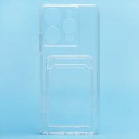 Чехол для Tecno Spark 10 Pro (KI7) силиконовый с картхолдером №2 <прозрачный> ― Оптовый PromiseMobile
