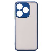 Чехол для Tecno Spark 10 (KI5q), Spark 10C (KI5k, KI5m) пластиковый с окантовкой <синий> ― Оптовый PromiseMobile