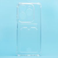 Чехол для Tecno Spark 20 Pro 5G силиконовый с картхолдером №2 <прозрачный> ― Оптовый PromiseMobile