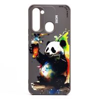 Чехол для Tecno Spark 8C (KG5n), Spark Go 2022 (KG5m) силиконовый (рис. 335/панда) <серый> ― Оптовый PromiseMobile