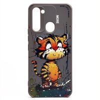 Чехол для Tecno Spark 8C (KG5n), Spark Go 2022 (KG5m) силиконовый (рис. 335/тигр) <серый> ― Оптовый PromiseMobile