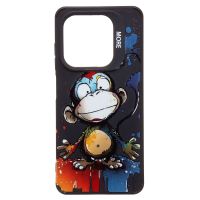 Чехол для Tecno Spark Go 2024 (BG6) силиконовый (рис. 335/обезьяна) <черный> ― Оптовый PromiseMobile