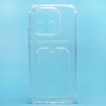 Чехол для Xiaomi 15T (25069PTEBG) силиконовый с картхолдером №2 <прозрачный>