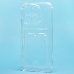 Чехол для Xiaomi 15T (25069PTEBG) силиконовый с картхолдером №2 <прозрачный>