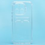 Чехол для Xiaomi 15T Pro (2506BPN68G) силиконовый с картхолдером №2 <прозрачный>