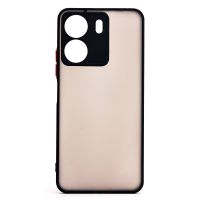 Чехол для Xiaomi Poco C65 (2310FPCA4G) пластиковый с окантовкой <черный> ― Оптовый PromiseMobile