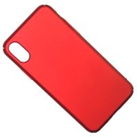 Чехол для Apple iPhone X, iPhone Xs задняя крышка пластик Soft Touch <красный> ― Оптовый PromiseMobile