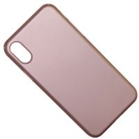Чехол для Apple iPhone X, iPhone Xs задняя крышка пластик Soft Touch <розовое золото> ― Оптовый PromiseMobile