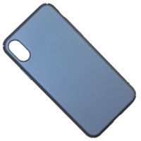Чехол для Apple iPhone X, iPhone Xs задняя крышка пластик Soft Touch <синий> ― Оптовый PromiseMobile