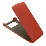Чехол для HTC Desire 400 Dual флип кожзам №1 <оранжевый>