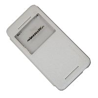 Чехол для HTC Desire Eye флип боковой пластик-кожзам с окошком Nillkin Sparkle <белый> ― Оптовый PromiseMobile