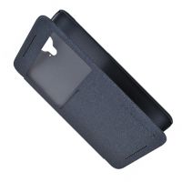 Чехол для HTC One (E9+) флип боковой пластик-кожзам с окошком Nillkin Sparkle <серый> ― Оптовый PromiseMobile