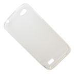 Чехол для HTC One V силиконовый матовый <прозрачный>