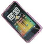 Чехол для HTC Raider 4G силиконовый матовый <розовый>