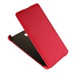 Чехол для Lenovo K910 флип кожзам №1 <красный>