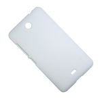 Чехол для Microsoft 430 Lumia Dual Sim задняя крышка пластик ребристый Nillkin <белый>