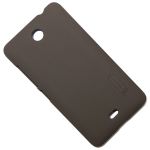 Чехол для Microsoft 430 Lumia Dual Sim задняя крышка пластик ребристый Nillkin <коричневый>