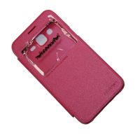 Чехол для Samsung SM-J500F (Galaxy J5) флип боковой пластик-кожзам с окошком Nillkin Sparkle <розовый> ― Оптовый PromiseMobile