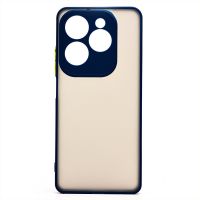 Чехол для Tecno Spark 20 Pro 5G пластиковый с окантовкой <темно-синий> ― Оптовый PromiseMobile