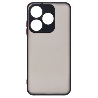 Чехол для Tecno Spark 10 (KI5q), Spark 10C (KI5k, KI5m) пластиковый с окантовкой <черный> ― Оптовый PromiseMobile