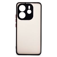 Чехол для Xiaomi Redmi Note 14 (24117RN760) пластиковый с окантовкой <черный> ― Оптовый PromiseMobile