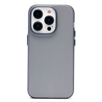 Чехол для Apple iPhone 14 Pro пластиковый рифленый <серый> ― Оптовый PromiseMobile