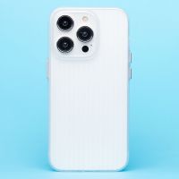 Чехол для Apple iPhone 14 Pro пластиковый рифленый <прозрачный> ― Оптовый PromiseMobile