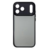 Чехол для Apple iPhone 17 Pro Max пластиковый с закрытой камерой №2 <черный> ― Оптовый PromiseMobile