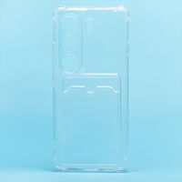 Чехол для Tecno Camon 40 Pro (CM6) силиконовый с картхолдером №2 <прозрачный> ― Оптовый PromiseMobile