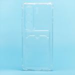 Чехол для Tecno Camon 40 Pro (CM6) силиконовый с картхолдером №2 <прозрачный>