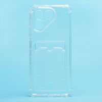 Чехол для Tecno Pova 7 Neo (LJ6) силиконовый с картхолдером №2 <прозрачный> ― Оптовый PromiseMobile