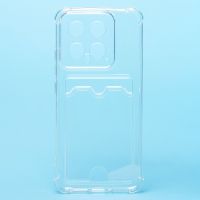 Чехол для Xiaomi 14 (23127PN0CG) силиконовый с картхолдером №2 <прозрачный> ― Оптовый PromiseMobile