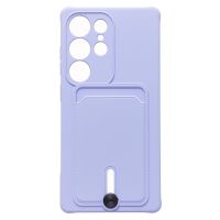 Чехол для Samsung SM-S938B (Galaxy S25 Ultra) силиконовый с картхолдером №4 <светло-фиолетовый> ― Оптовый PromiseMobile