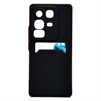 Чехол для Infinix Note 50 (X6858) силиконовый с картхолдером №9 <черный> ― Оптовый PromiseMobile