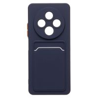 Чехол для Tecno Spark 30 (KL6) силиконовый с картхолдером №9 <темно-синий> ― Оптовый PromiseMobile