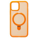 Чехол для Apple iPhone 12, iPhone 12 Pro силиконовый MagSafe с подставкой <оранжевый>