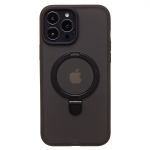 Чехол для Apple iPhone 13 Pro Max силиконовый MagSafe с подставкой <черный>