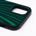 Чехол для Apple iPhone 11 Pro силиконовый со стеклянной вставкой STC004 <зеленый>