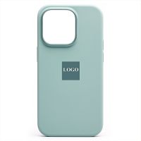 Чехол для Apple iPhone 14 Pro силиконовый MagSafe (анимация работает) <светло-голубой> (премиум) ― Оптовый PromiseMobile