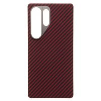 Чехол для Samsung SM-S938B (Galaxy S25 Ultra) пластиковый MagSafe POSH KEVLAR <красный> ― Оптовый PromiseMobile