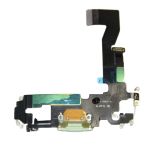 Шлейф для Apple iPhone 12, iPhone 12 Pro на системный разъем и микрофон <зеленый> (оригинал)