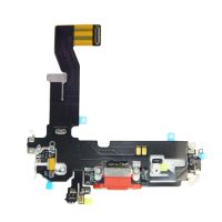 Шлейф для Apple iPhone 12 на системный разъем и микрофон <красный> (оригинал) ― Оптовый PromiseMobile