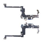 Шлейф для Apple iPhone 17 Pro на системный разъем и микрофон <синий> (оригинал)