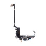 Шлейф для Apple iPhone 17 Pro Max на системный разъем и микрофон <синий> (оригинал)