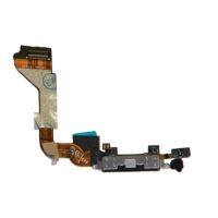 Шлейф для Apple iPhone 4 на системный разъем и основной микрофон <черный> (оригинал) ― Оптовый PromiseMobile