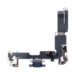 Шлейф для iPhone 14 Plus на системный разъем и микрофон <черный> (оригинал)
