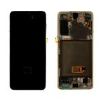 Дисплей для Samsung SM-G991B (Galaxy S21) модуль в сборе с тачскрином <белый фантом> (оригинал SP)